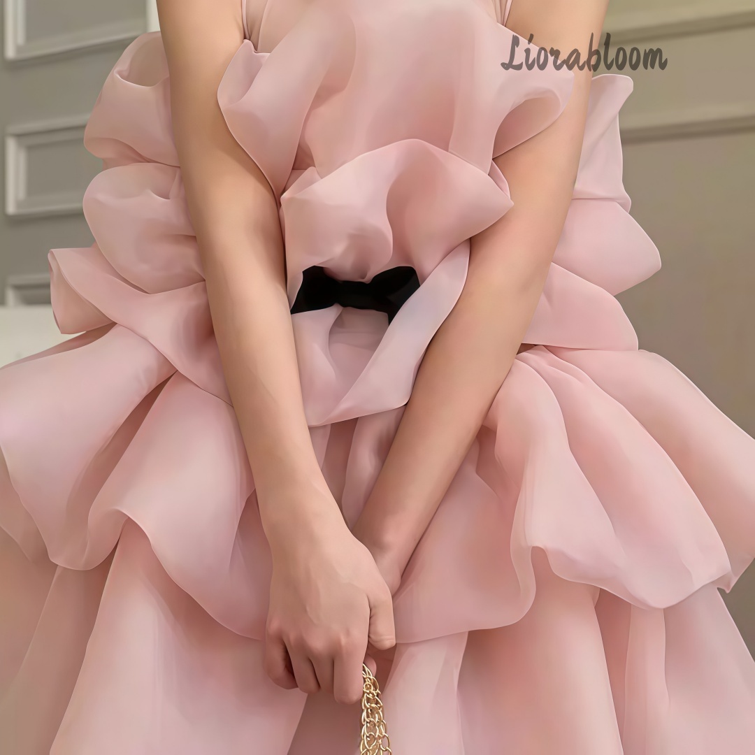 Formal Wear Gowns For Women - ชุดราตรีเด็กผู้หญิงหลายสีแบบมีเลเยอร์ ชุดออกงานหรูหรา ชุดเพื่อนเจ้าสาว ชุดเดรสเจ้าหญิงสำหรับงานปาร์ตี้แบบใหม่