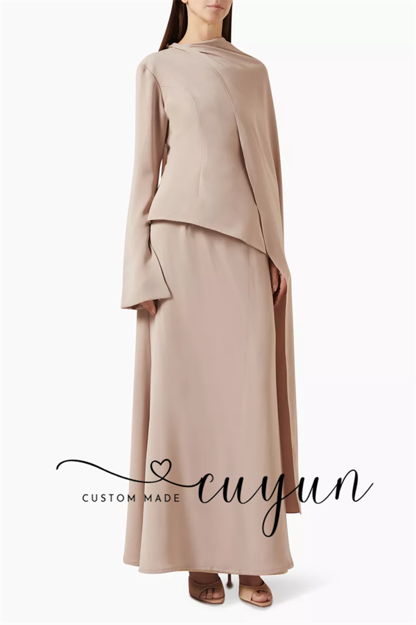 ชุดราตรีสีกากีแบบเรียบง่าย ควา - Women'S Formal Wear Wedding Guest บทวิจารณ์และราคา