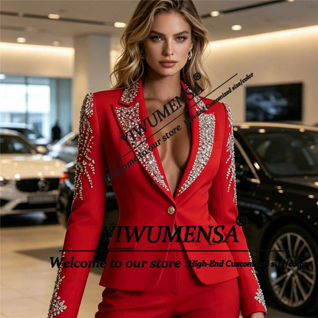 ชุดสูทผู้หญิงหรูหรา 2 ชิ้น ประ - Women'S Formal Wear Pants บทวิจารณ์และราคา
