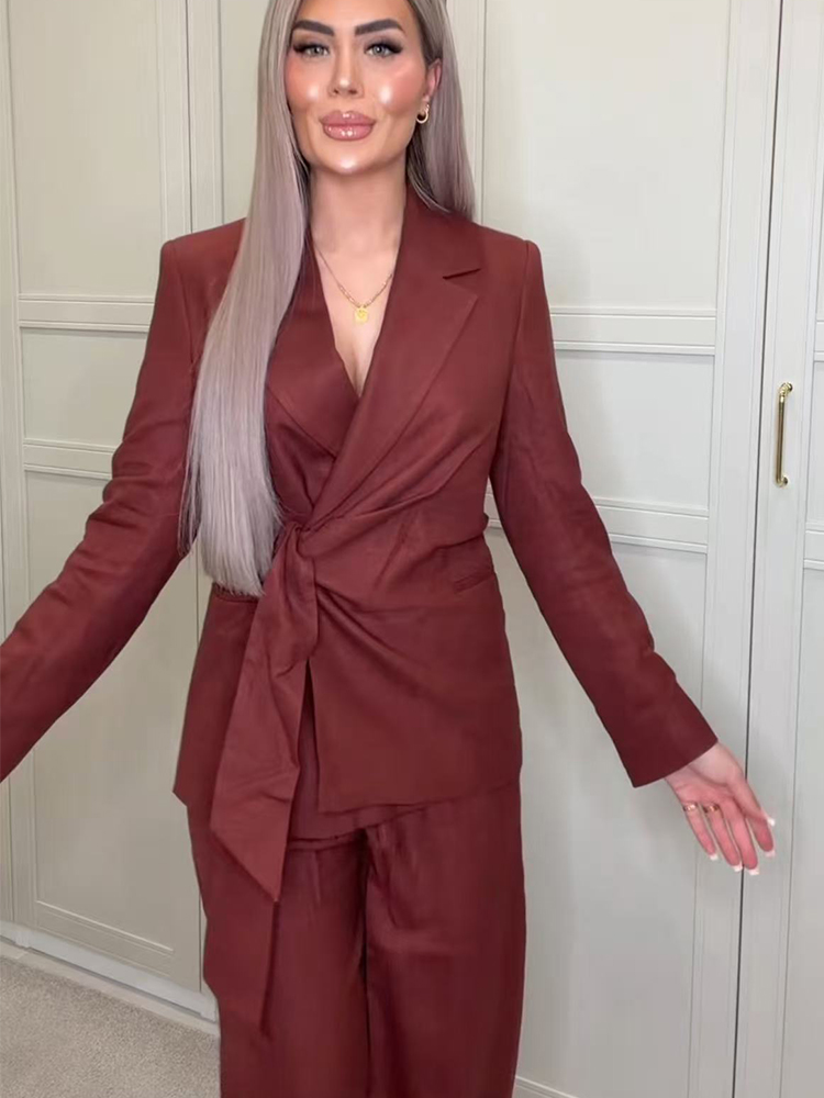 ชุดสูทแฟชั่นสำหรับสุภาพสตรี เส - Women'S Formal Wear Pants บทวิจารณ์และราคา