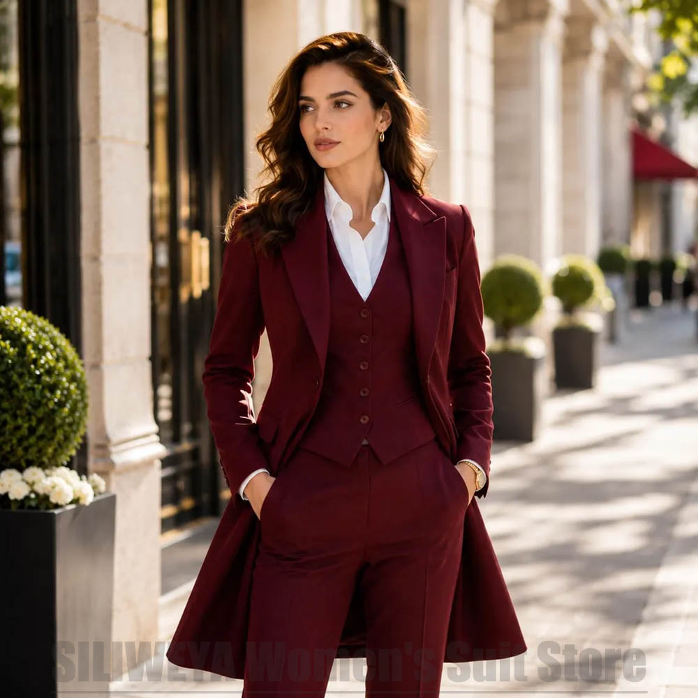 ชุดสูทผู้หญิง 3 ชิ้น ดีไซน์หรู - Women Formal Wear Office บทวิจารณ์และราคา