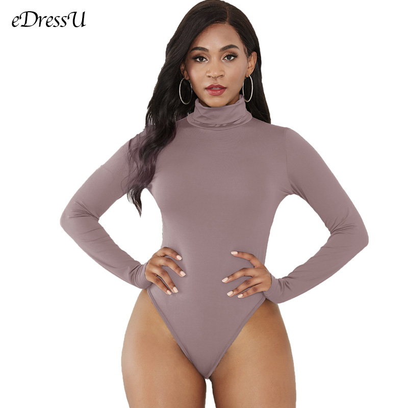 ชุดบอดี้สูทผู้หญิงเสื้อฤดูใบไม - Turtleneck Bodysuit Office บทวิจารณ์และราคา