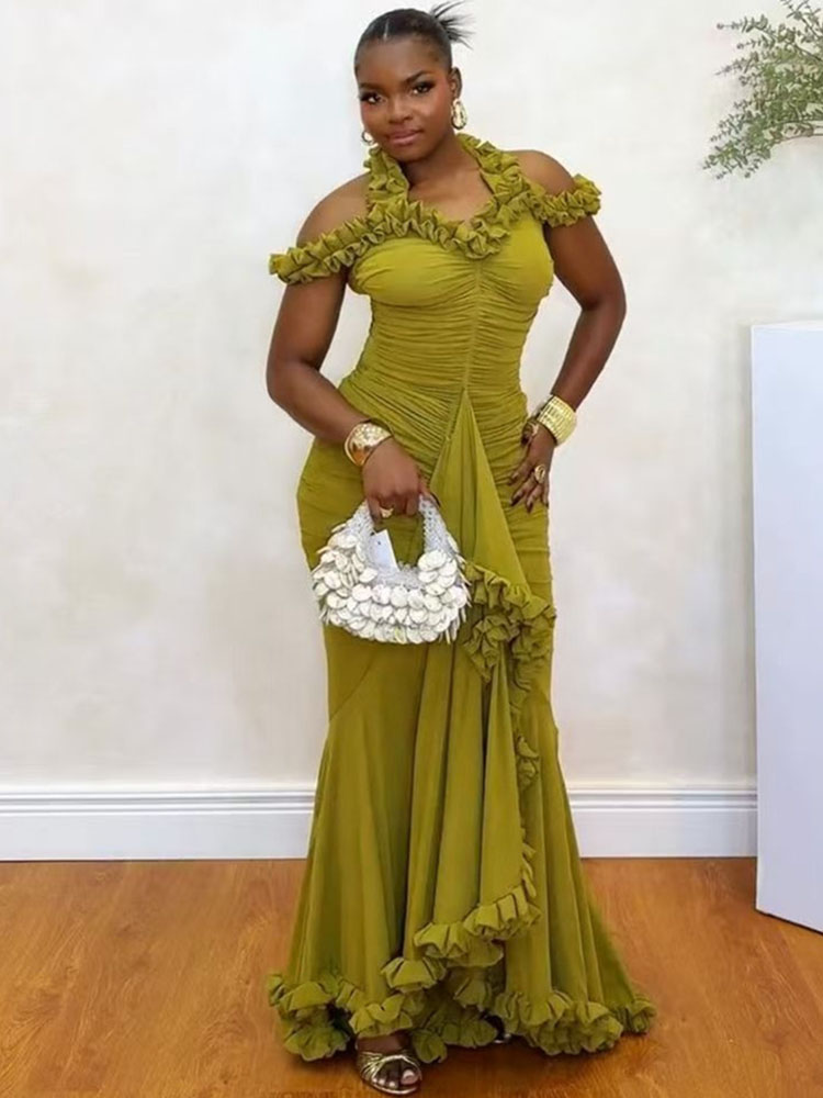 ชุดเดรสออกงานแต่งงานแบบเปิดไหล - Women'S Formal Wear Wedding Guest บทวิจารณ์และราคา