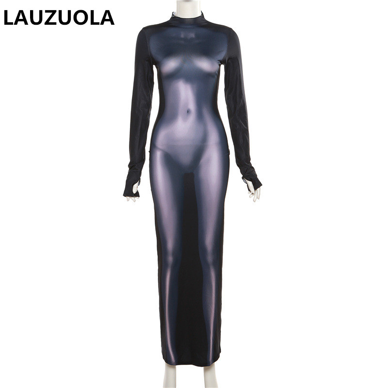 เซ็กซี่ 3D Body Shape พิมพ์ชุด - Formal Wear Gowns For Women บทวิจารณ์และราคา