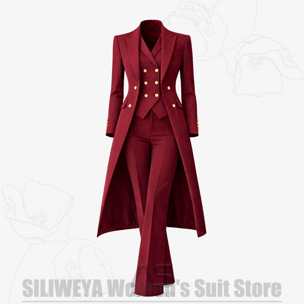 ชุดสูทผู้หญิง 3 ชิ้น แบบกระดุม - Women Formal Wear Office บทวิจารณ์และราคา