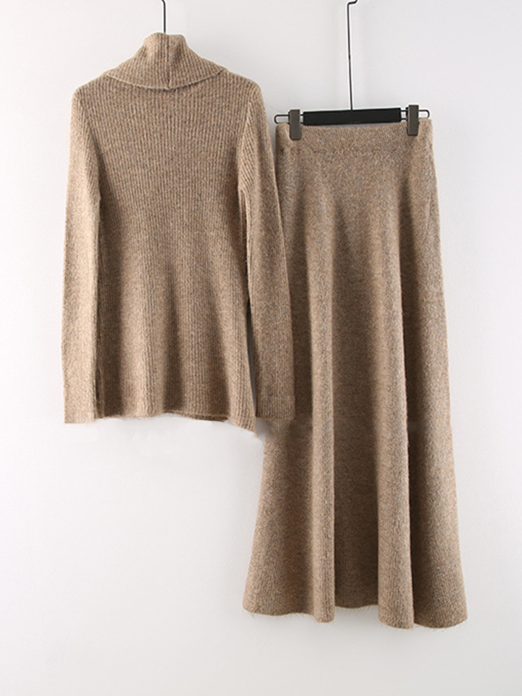 ชุดสองชิ้น เสื้อสเวตเตอร์สีกาก - Turtleneck Bodysuit Office บทวิจารณ์และราคา