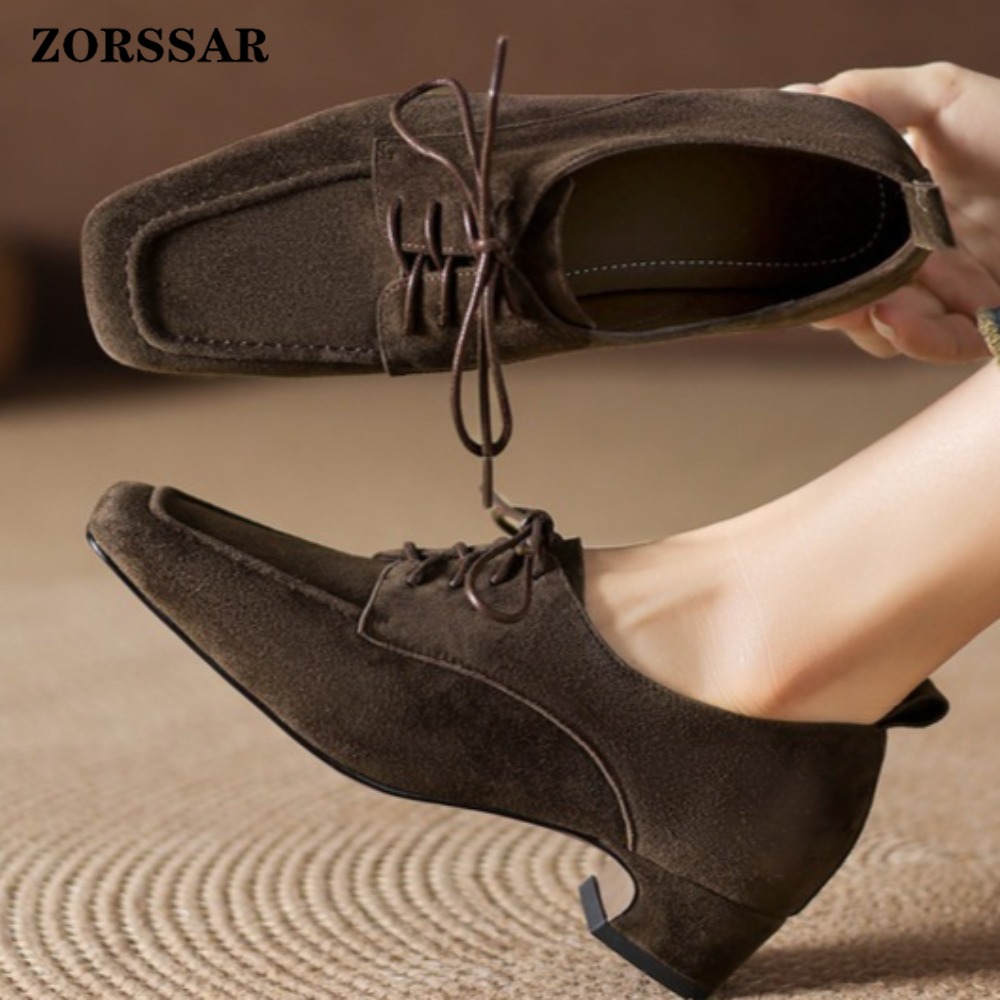 รองเท้าอ็อกซ์ฟอร์ดแบบผูกเชือกท - Women Formal Office Wear Shoes บทวิจารณ์และราคา