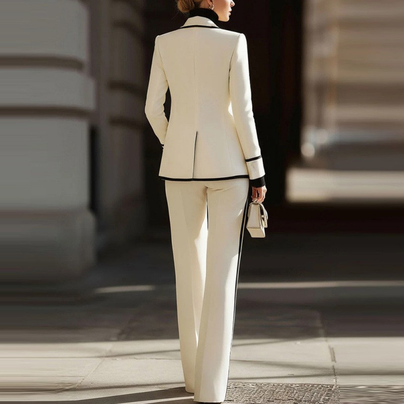 ชุดสูทผู้หญิงแบบกระดุมสองแถว แ - Women'S Formal Wear Pants บทวิจารณ์และราคา