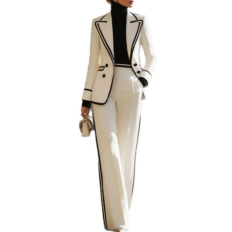 ชุดสูทผู้หญิงแบบกระดุมสองแถว แ - Women'S Formal Wear Pants บทวิจารณ์และราคา