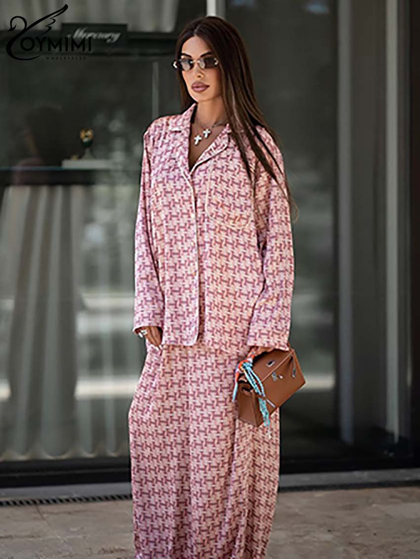 Oymimi แฟชั่นสีชมพูพิมพ์ผู้หญิ - Women'S Formal Wear Pants บทวิจารณ์และราคา