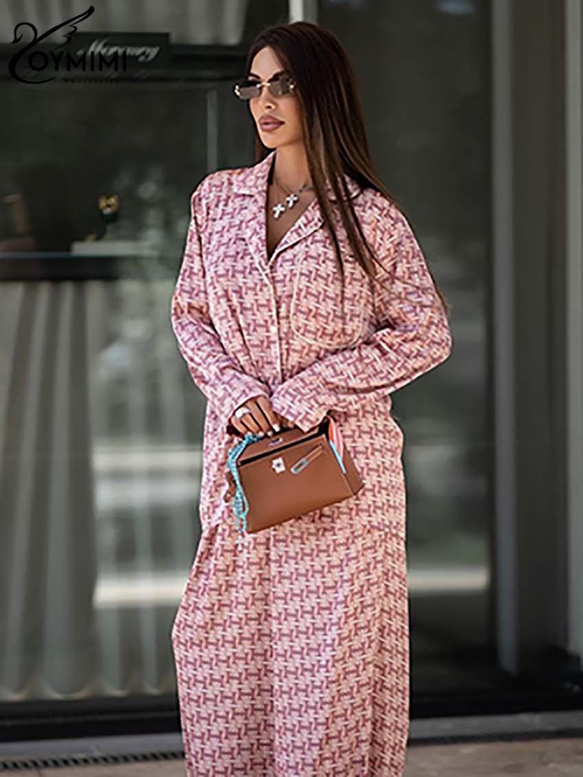 Oymimi แฟชั่นสีชมพูพิมพ์ผู้หญิ - Women'S Formal Wear Pants บทวิจารณ์และราคา