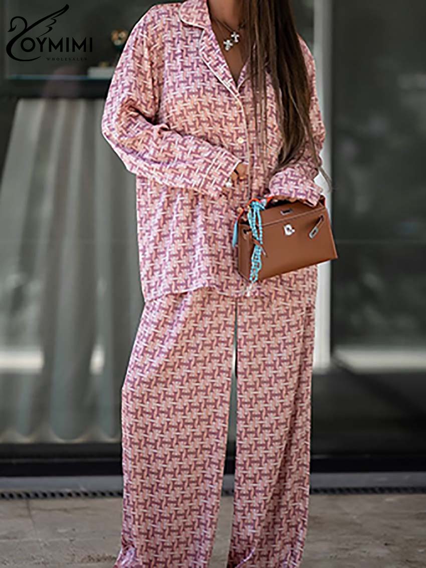 Oymimi แฟชั่นสีชมพูพิมพ์ผู้หญิ - Women'S Formal Wear Pants บทวิจารณ์และราคา