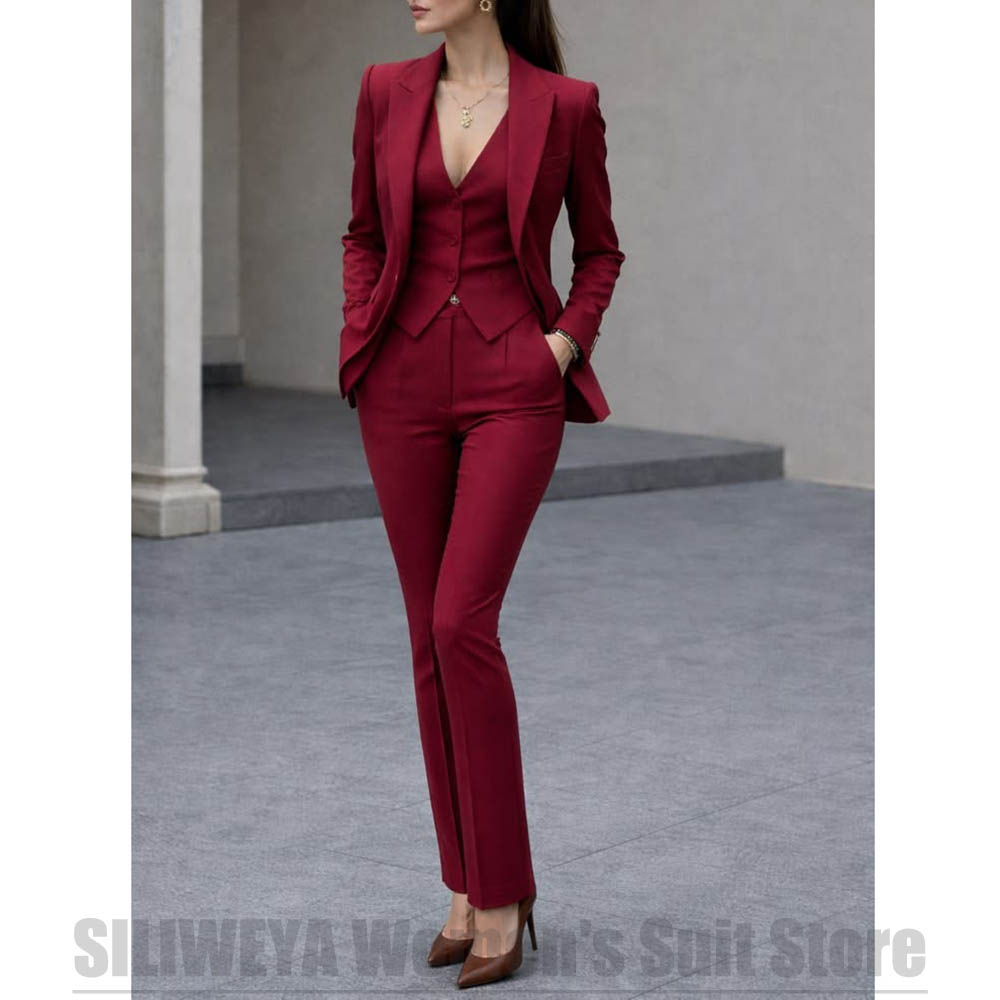 ชุดสูทผู้หญิง 3 ชิ้น เสื้อเบลเ - Women Formal Wear Office บทวิจารณ์และราคา