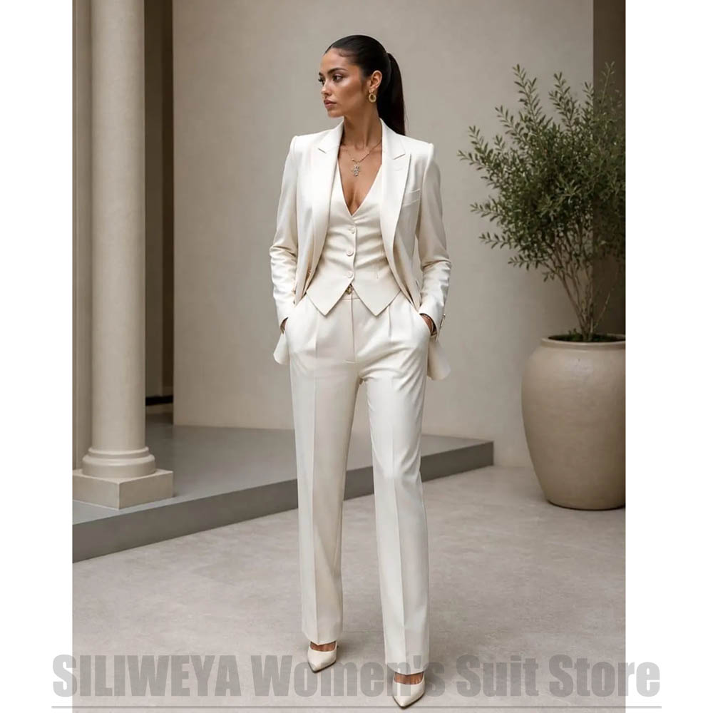 ชุดสูทผู้หญิง 3 ชิ้น เสื้อเบลเ - Women Formal Wear Office บทวิจารณ์และราคา