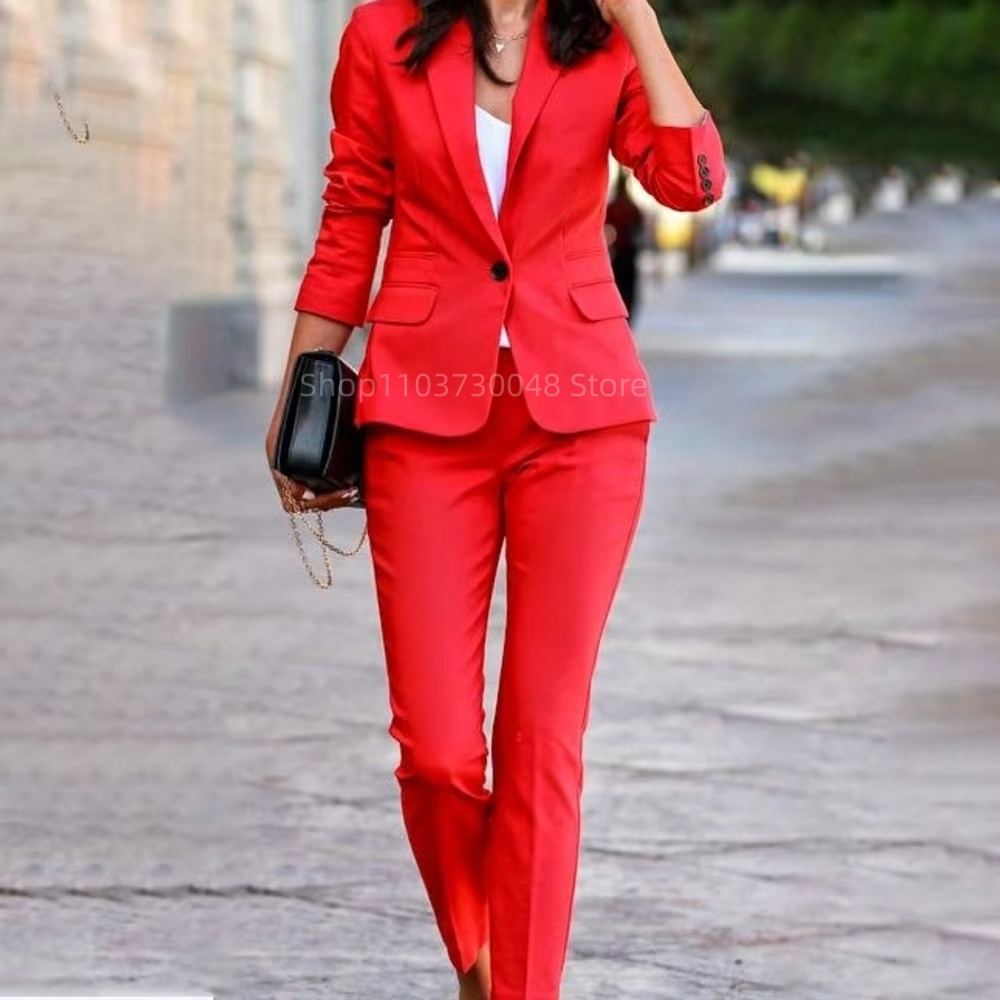 แฟชั่นชุดสูทสตรีสำหรับออฟฟิศ เ - Women'S Formal Wear Pants บทวิจารณ์และราคา