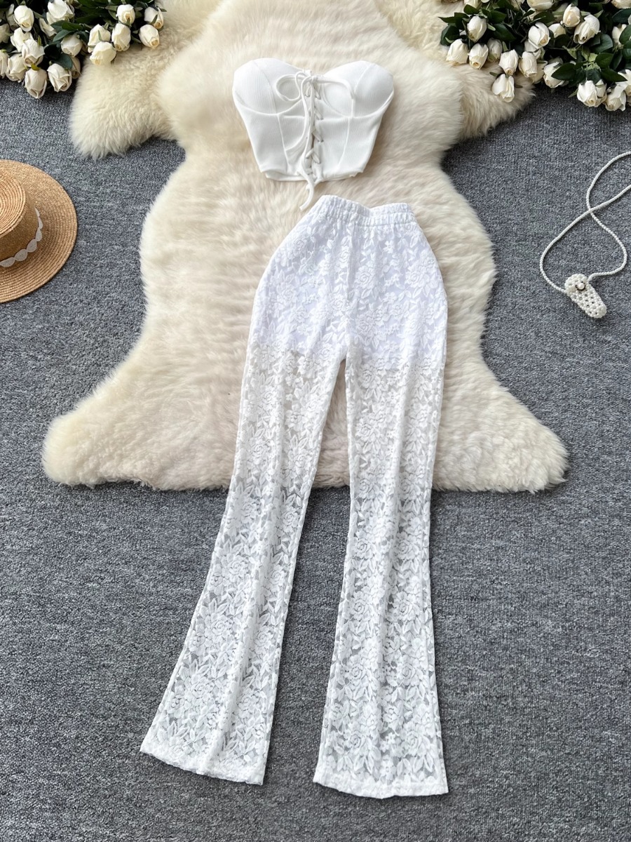 Foamlina อเมริกัน Ins หญิงเซ็ก - Women'S Formal Wear Pants บทวิจารณ์และราคา