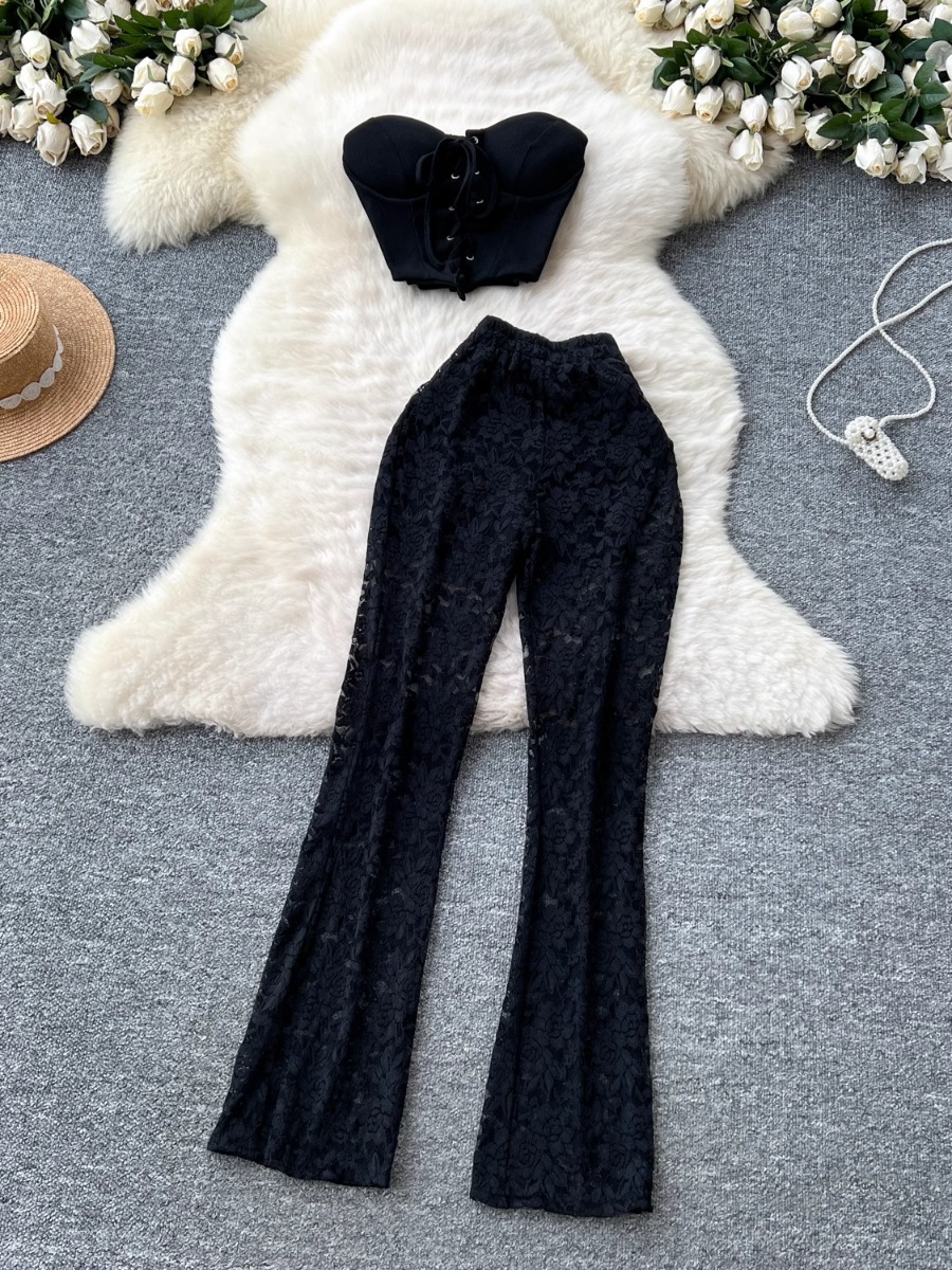 Foamlina อเมริกัน Ins หญิงเซ็ก - Women'S Formal Wear Pants บทวิจารณ์และราคา